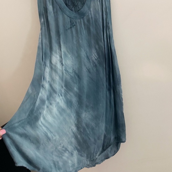 Johnny Was Peta & Greta Tie-dye Bohemian Hippie Gypsy Lagenlook Tunic Tank Top - Picture 3 of 5